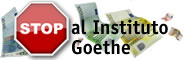 Stop al Instituto Goethe